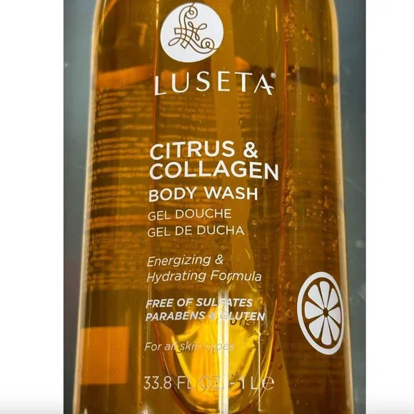 NWT Luseta Citrus & Collagen Energizing Hydrating Body Wash 33.8 fl oz - Picture 6 of 12